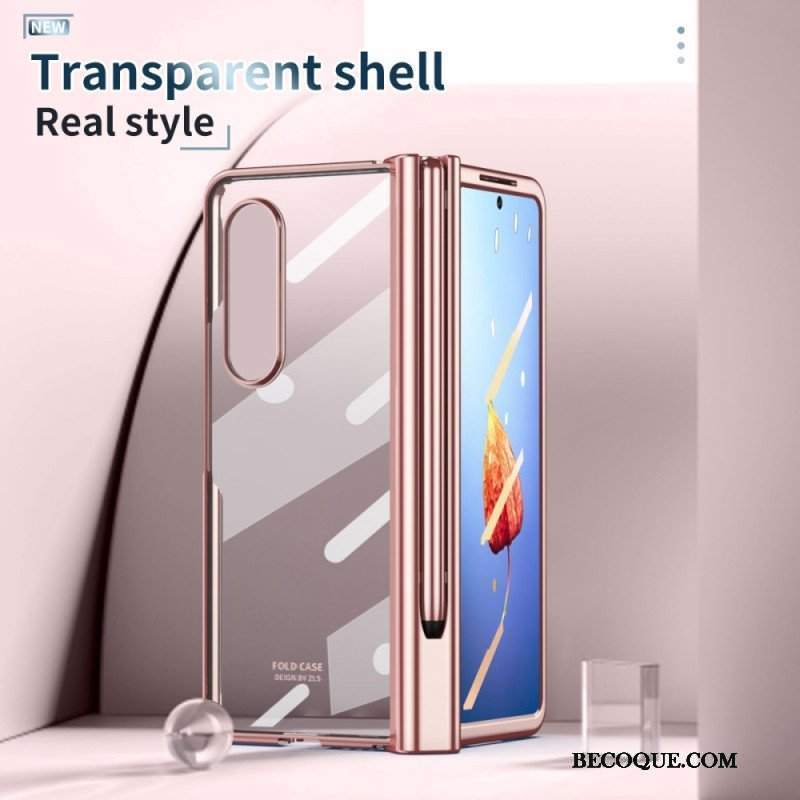 Etui do Samsung Galaxy Z Fold 4 Matowa Skorupa Z Rysikiem