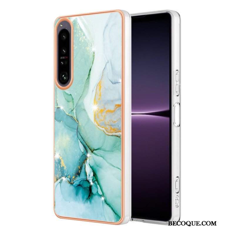 Etui do Sony Xperia 1 IV Kolorowy Marmur