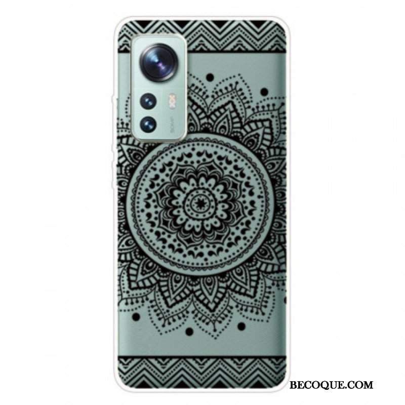 Etui do Xiaomi 12 Pro Silikonowa Mandala Czarna