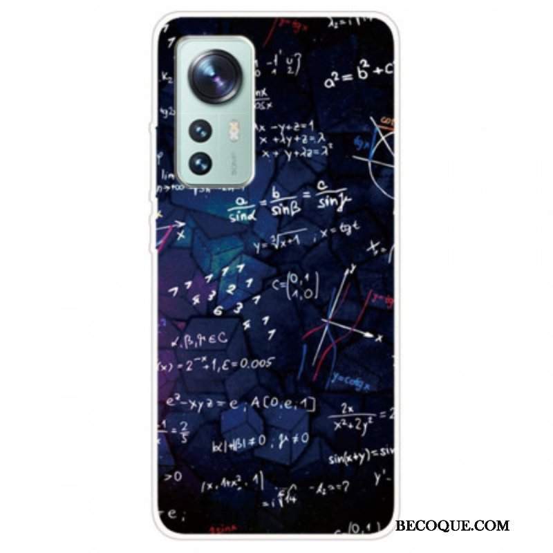 Etui do Xiaomi 12 Pro Silikonowe Obliczenia Matematyczne