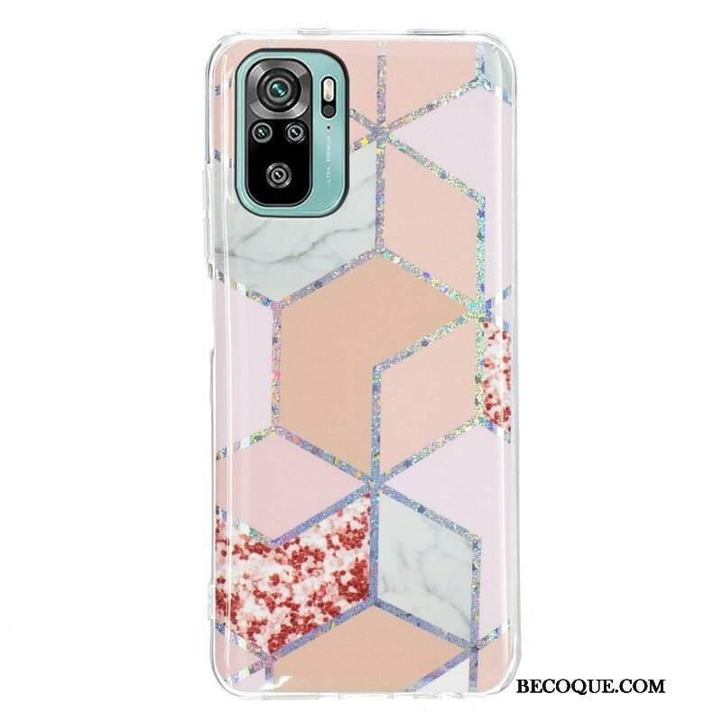 Etui do Xiaomi Redmi Note 10 / 10S Geometria Marmuru