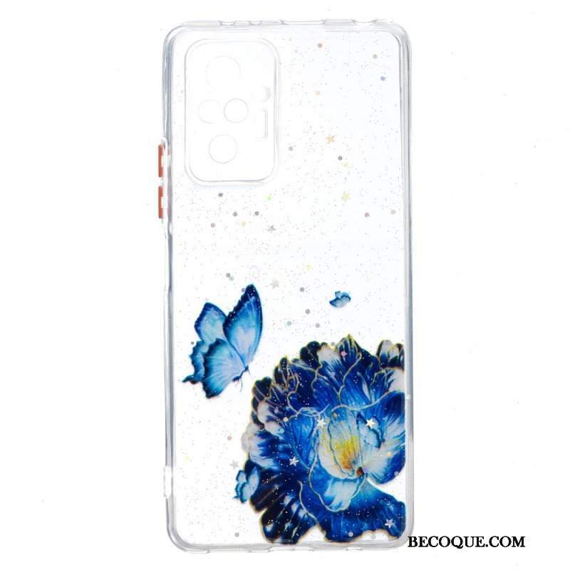 Etui do Xiaomi Redmi Note 10 Pro Kwiatowa Hybryda Motyla