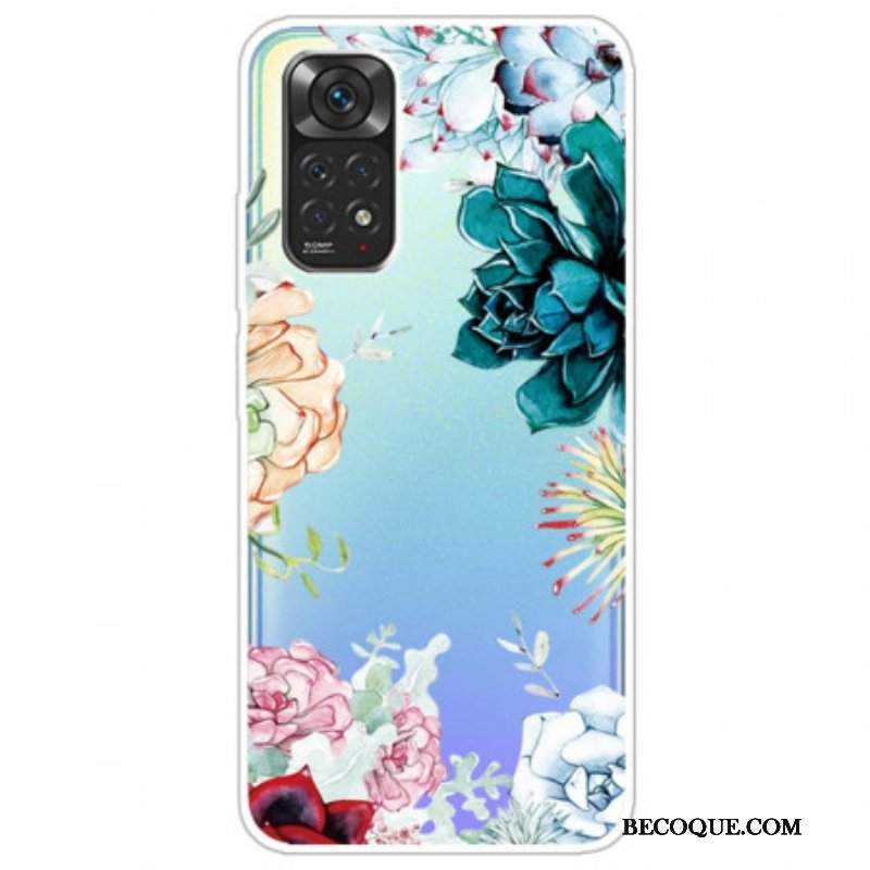 Etui do Xiaomi Redmi Note 11 Pro / 11 Pro 5G Akwarela Kwiaty