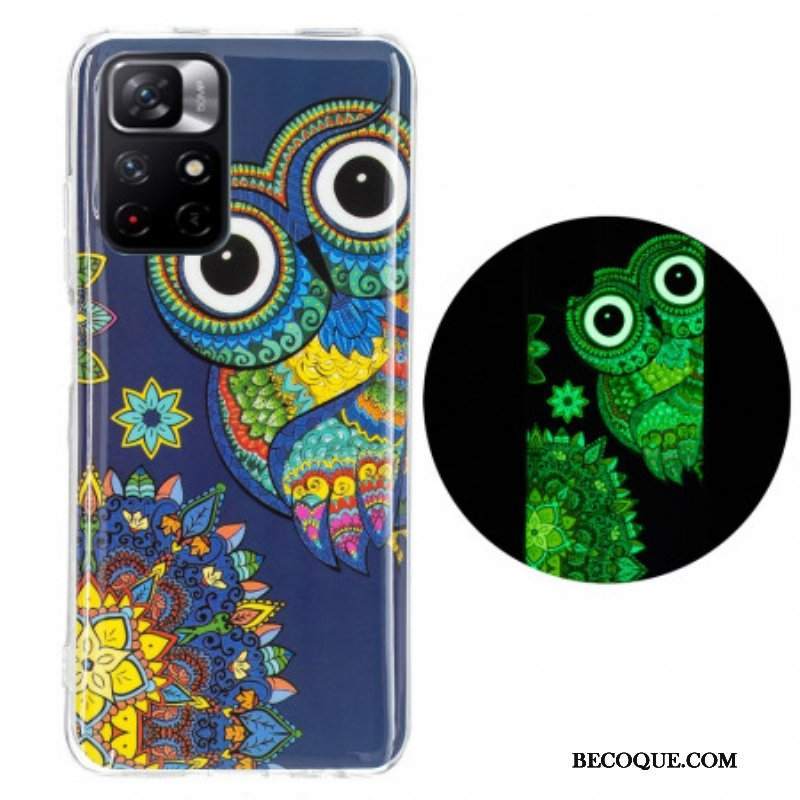 Etui do Xiaomi Redmi Note 11 Pro Plus 5G Fluorescencyjna Mandala Sowa