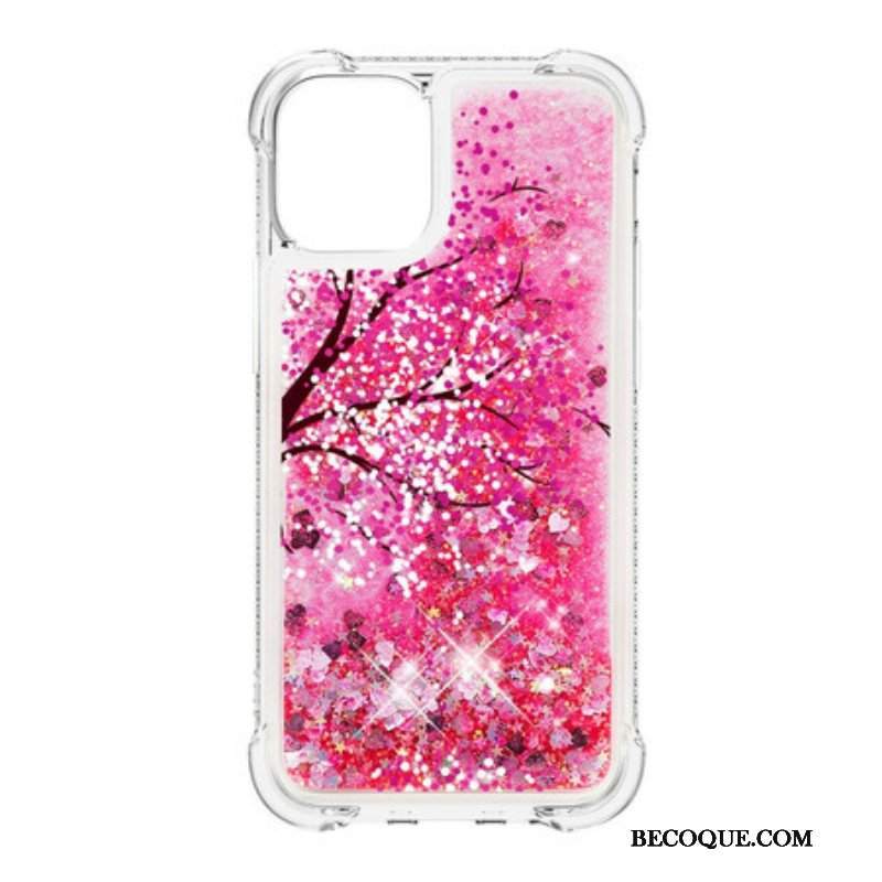 Etui do iPhone 13 Mini Brokatowe Drzewo