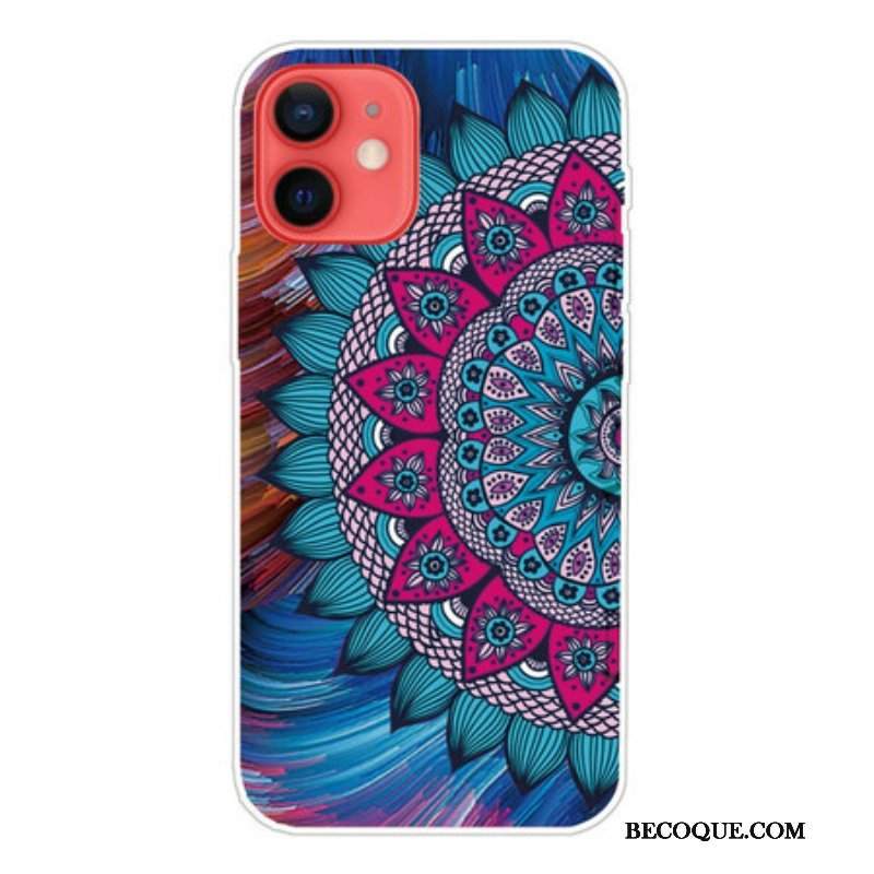 Etui do iPhone 13 Mini Kolorowa Mandala