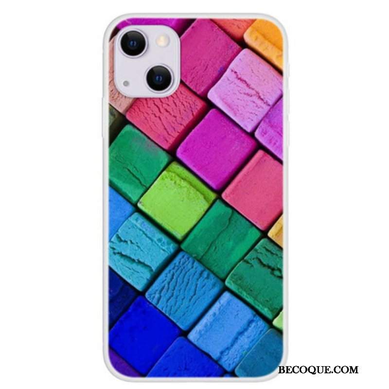 Etui do iPhone 13 Mini Kolorowe Kostki