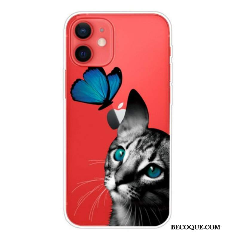 Etui do iPhone 13 Mini Kot I Motyl