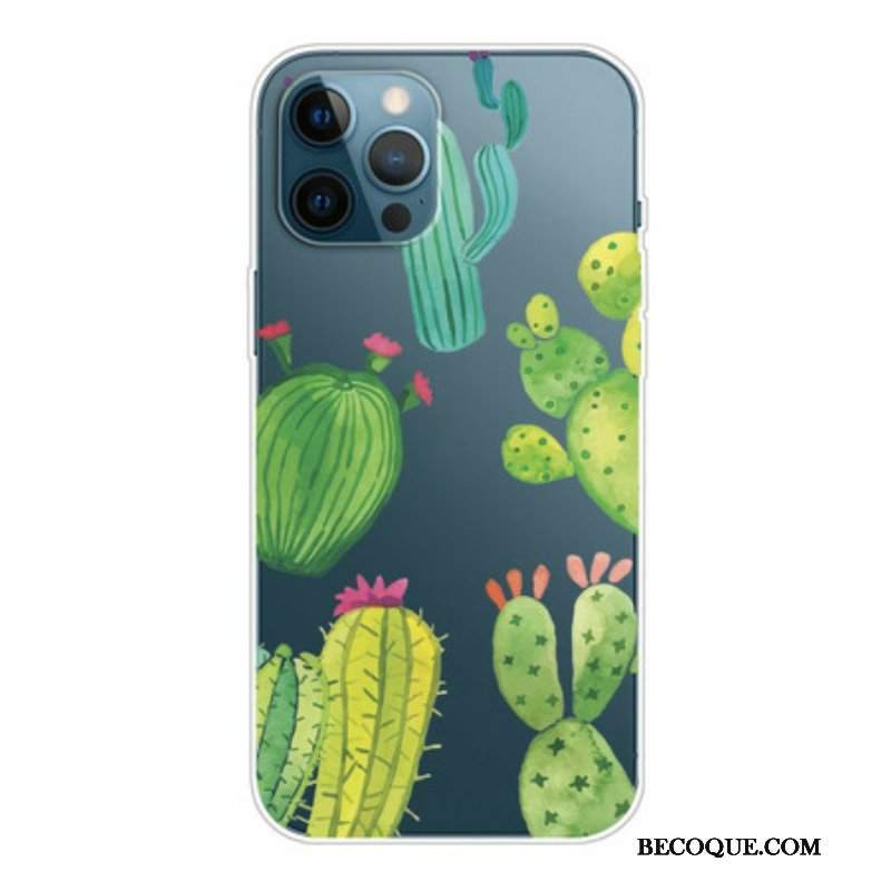 Etui do iPhone 13 Pro Akwarela Kaktusy