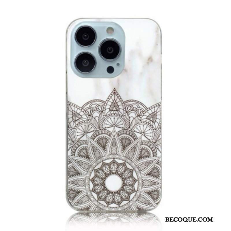 Etui do iPhone 13 Pro Max Marmurkowa Mandala