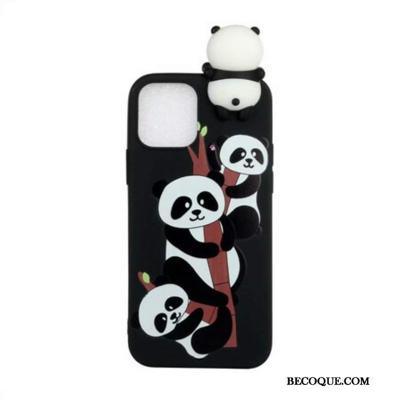 Etui do iPhone 13 Pro Max Pandy 3d Na Bambusie