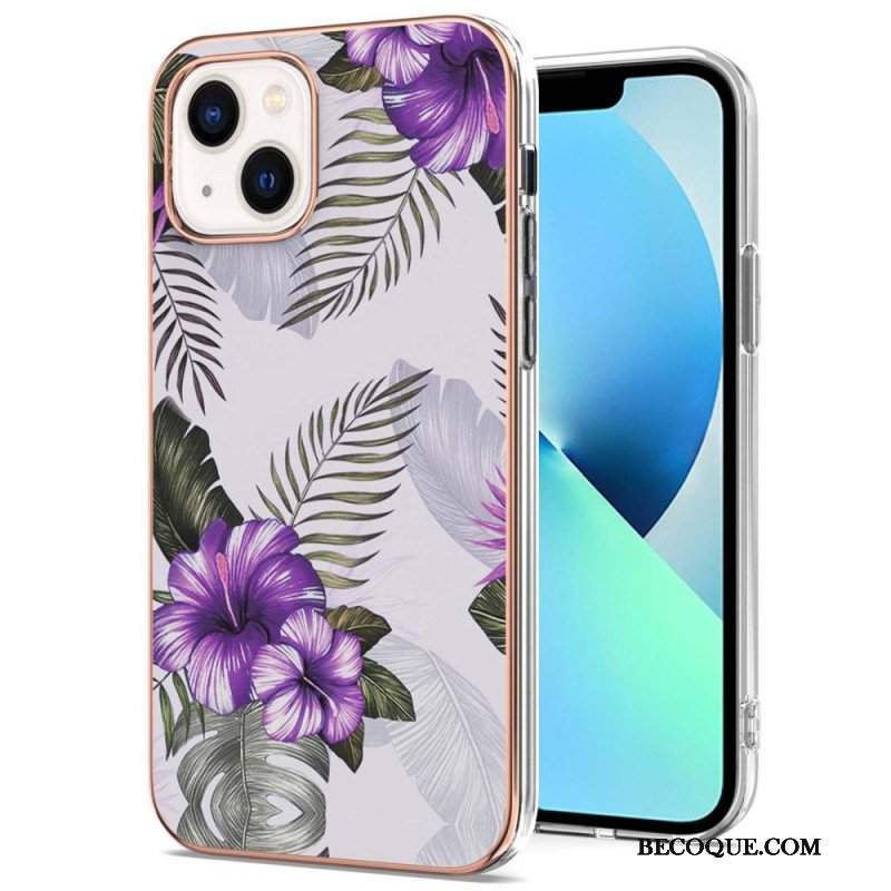 Etui do iPhone 15 Marmur Kwiatowy