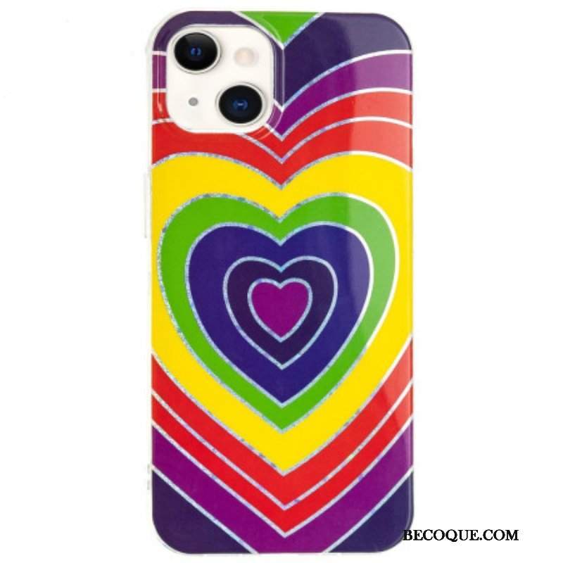 Etui do iPhone 15 Plus Psychodeliczne Serce