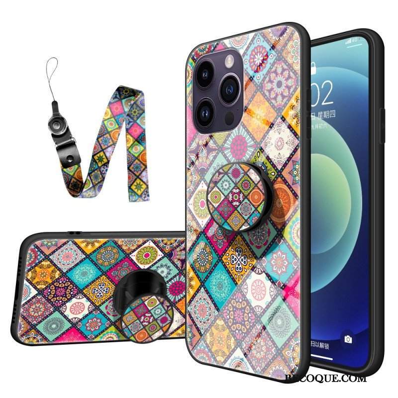 Etui do iPhone 15 Pro Max Patchwork