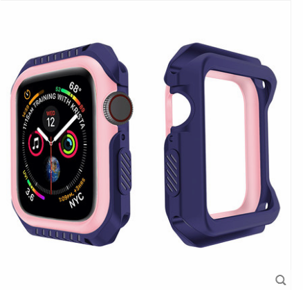 Futerał Apple Watch Series 1 Silikonowe Granica Niebieski, Etui Apple Watch Series 1 Ochraniacz Anti-fall