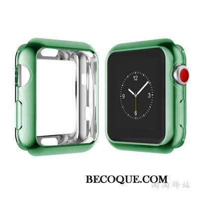 Futerał Apple Watch Series 3 Miękki Granica Zielony, Etui Apple Watch Series 3 Ochraniacz Anti-fall