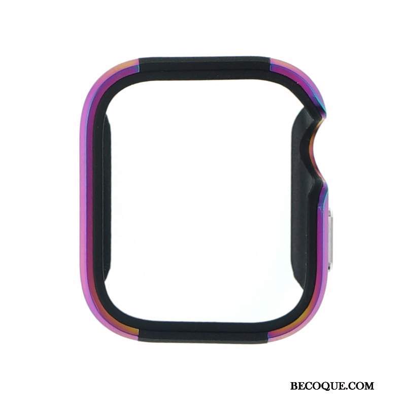 Futerał Apple Watch Series 5 Metal Purpurowy Stop Metali, Etui Apple Watch Series 5 Ochraniacz