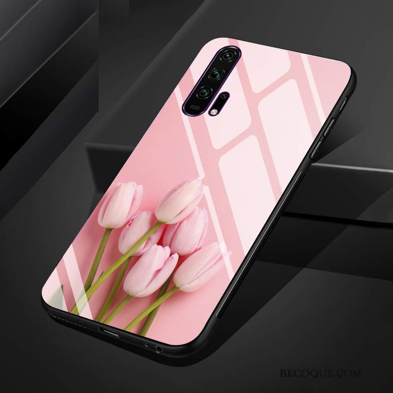 Futerał Honor 20 Pro Miękki Różowe Sztuka, Etui Honor 20 Pro Torby Na Telefon Kwiaty