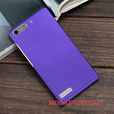 Futerał Huawei Ascend G6 Ochraniacz Purpurowy Nubuku, Etui Huawei Ascend G6 Ciemnona Telefon