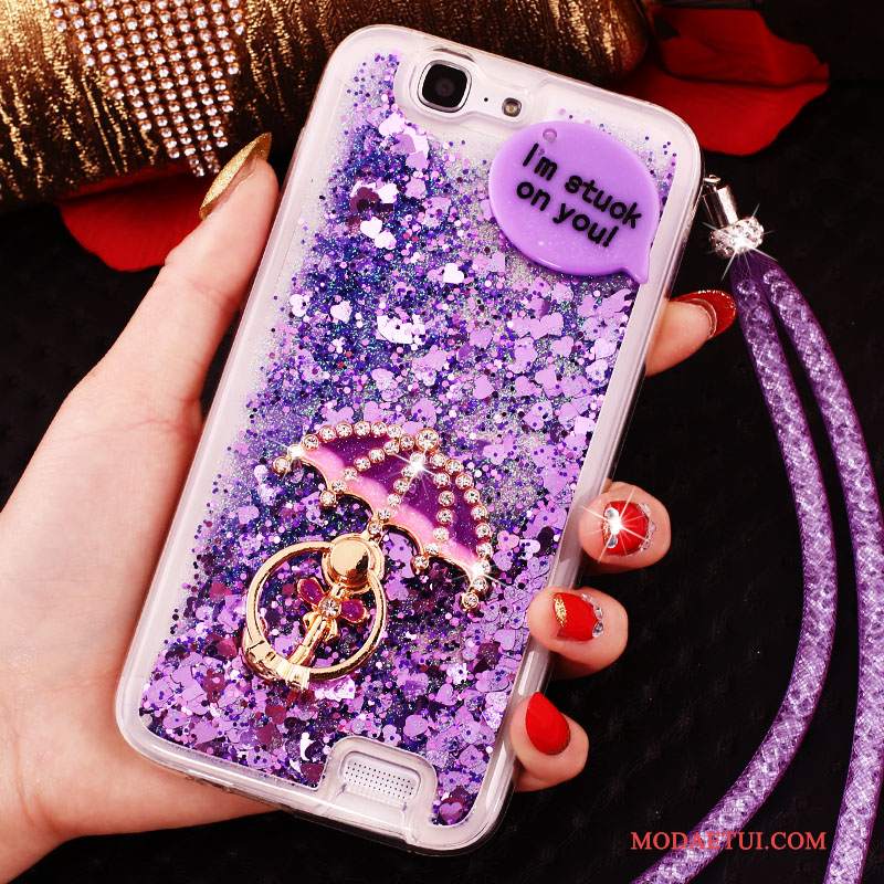 Futerał Huawei Ascend G7 Rhinestone Quicksand Ring, Etui Huawei Ascend G7 Ochraniacz Tendencjana Telefon