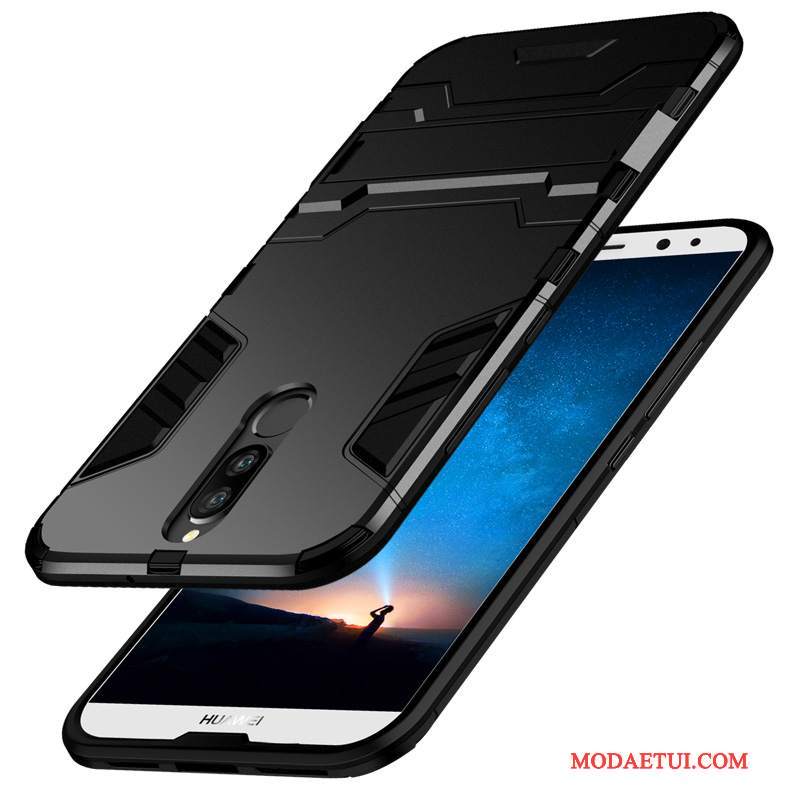 Futerał Huawei Mate 10 Lite Miękki Czarnyna Telefon, Etui Huawei Mate 10 Lite Silikonowe Anti-fall Nubuku