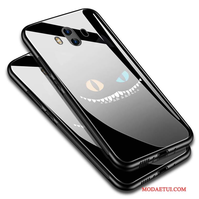 Futerał Huawei Mate 10 Miękki Szkłona Telefon, Etui Huawei Mate 10 Ochraniacz Anti-fall Czarny