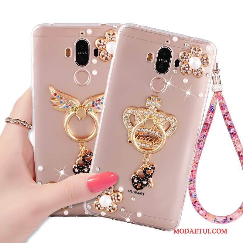 Futerał Huawei Mate 10 Pro Kreatywne Ring Złoto, Etui Huawei Mate 10 Pro Rhinestone