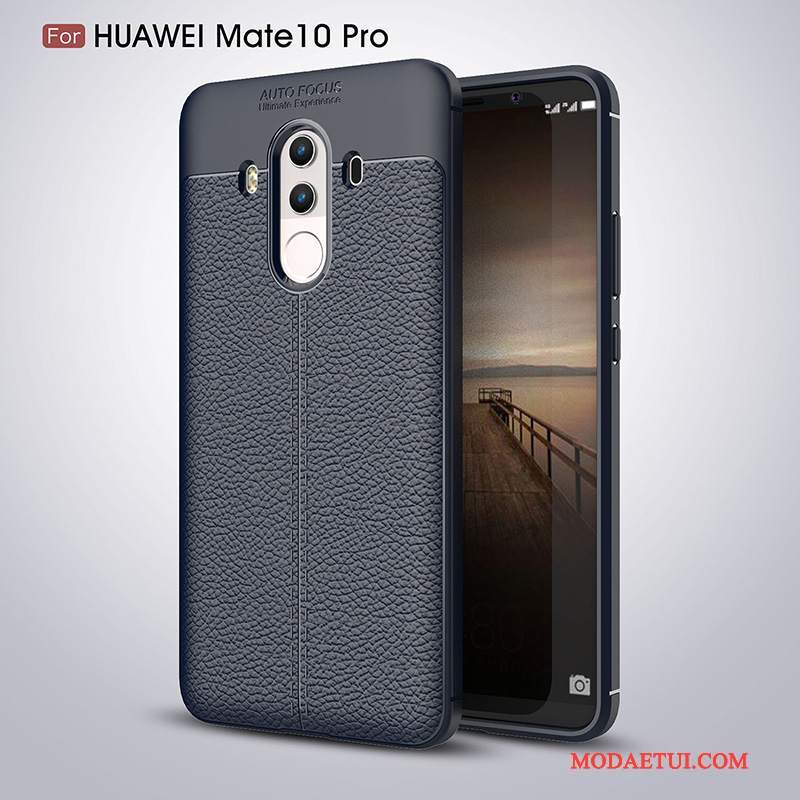 Futerał Huawei Mate 10 Pro Silikonowe Na Telefon Anti-fall, Etui Huawei Mate 10 Pro Miękki Ciemno Niebieski Osobowość