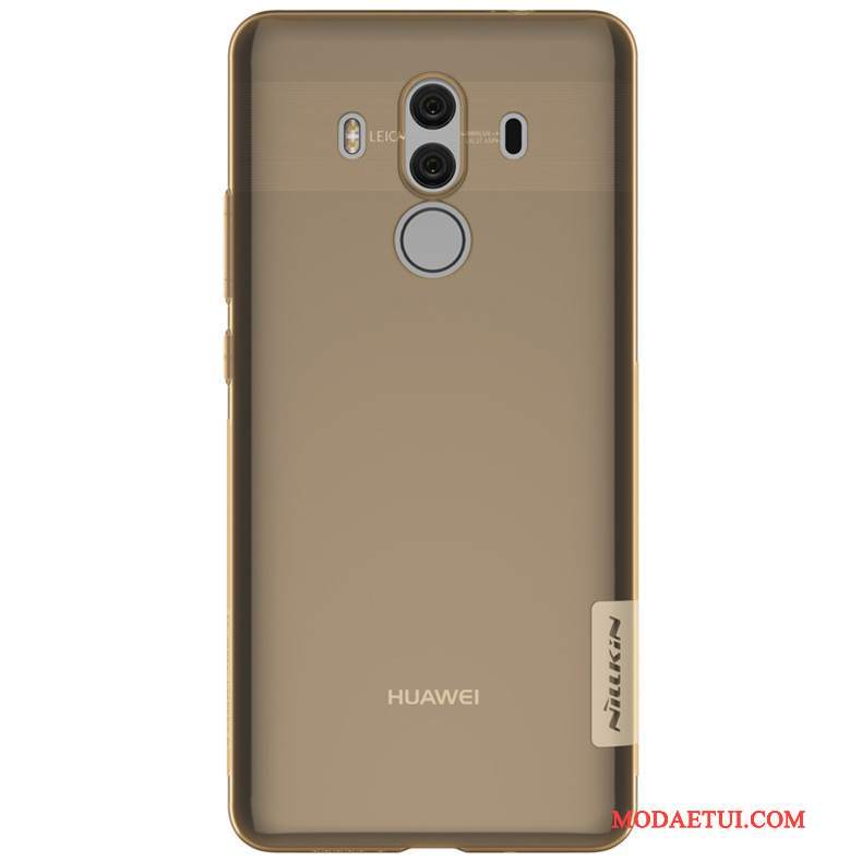 Futerał Huawei Mate 10 Pro Torby Przezroczystyna Telefon, Etui Huawei Mate 10 Pro Silikonowe Złoto