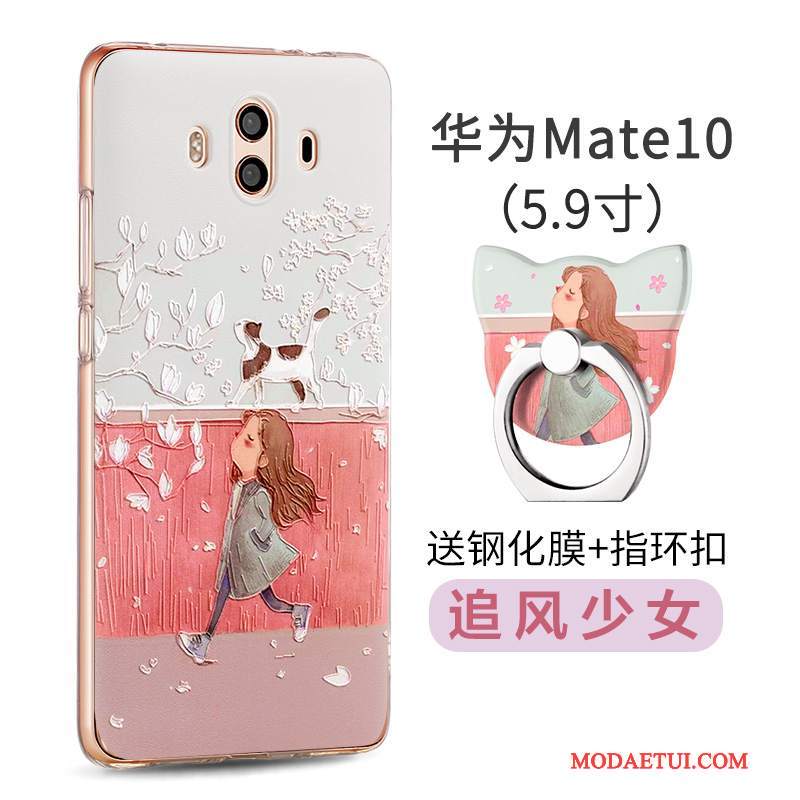 Futerał Huawei Mate 10 Torby Anti-fall Osobowość, Etui Huawei Mate 10 Silikonowe Na Telefon Różowe