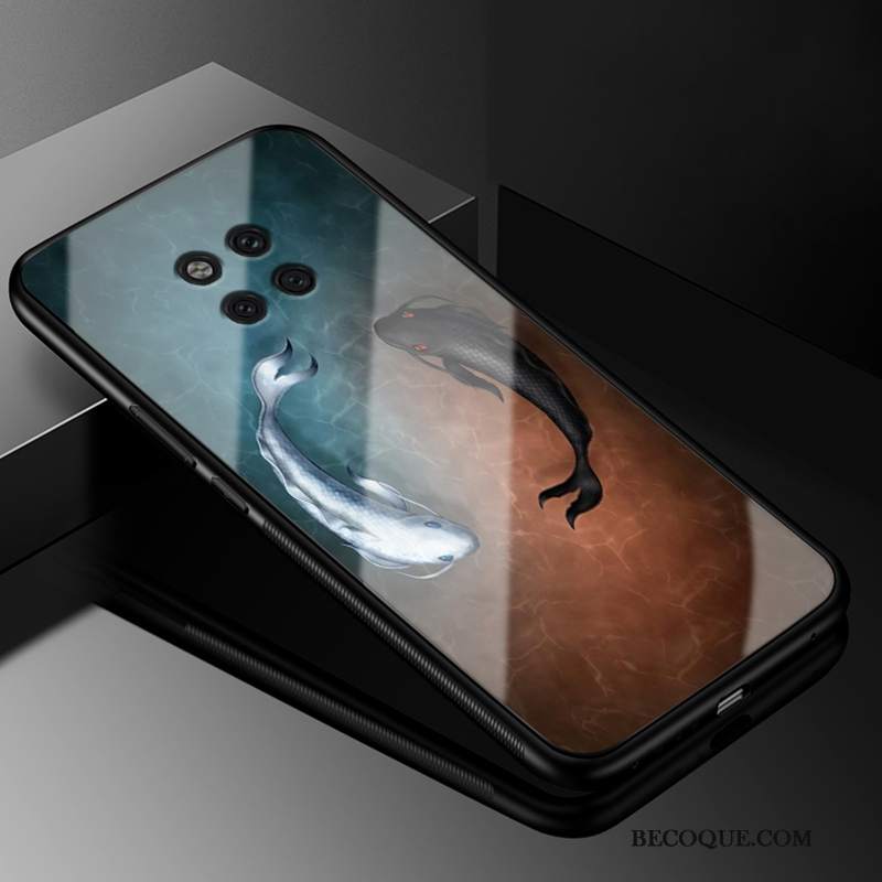 Futerał Huawei Mate 20 Rs Moda Szkło Osobowość, Etui Huawei Mate 20 Rs Miękki Na Telefon Anti-fall