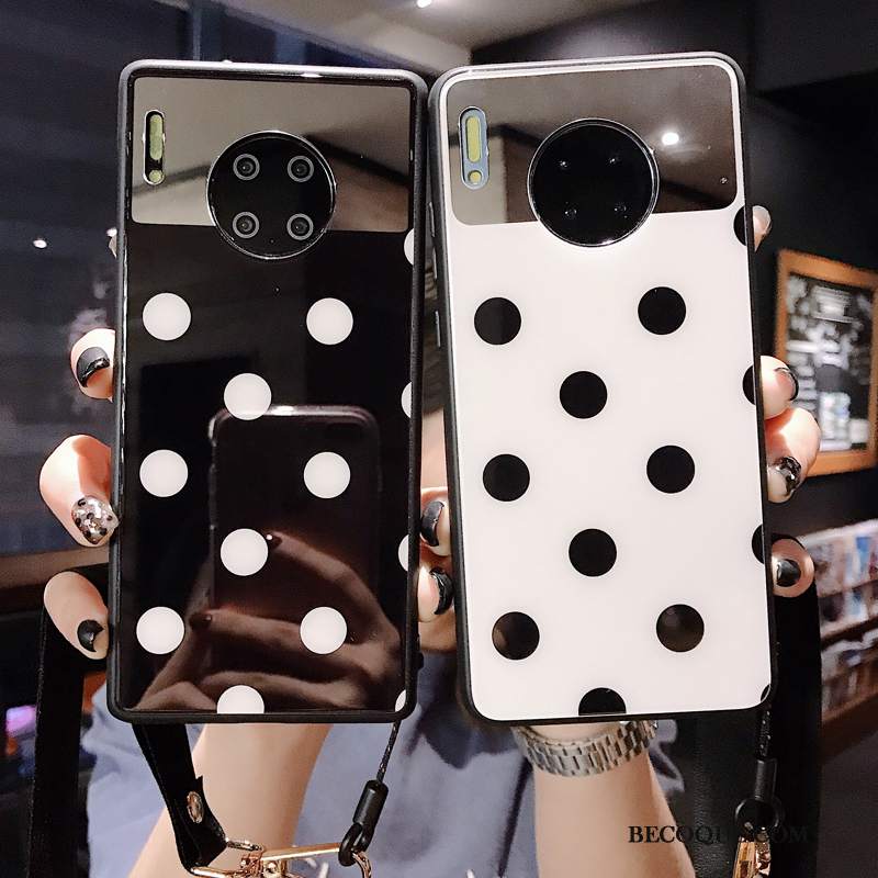 Futerał Huawei Mate 30 Moda Proste Punkt Fali, Etui Huawei Mate 30 Czerwonyna Telefon