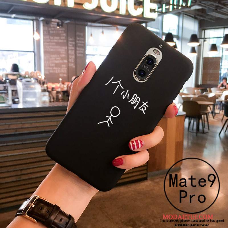 Futerał Huawei Mate 9 Pro Miękki Na Telefon Tendencja, Etui Huawei Mate 9 Pro Ochraniacz Czarny Biały