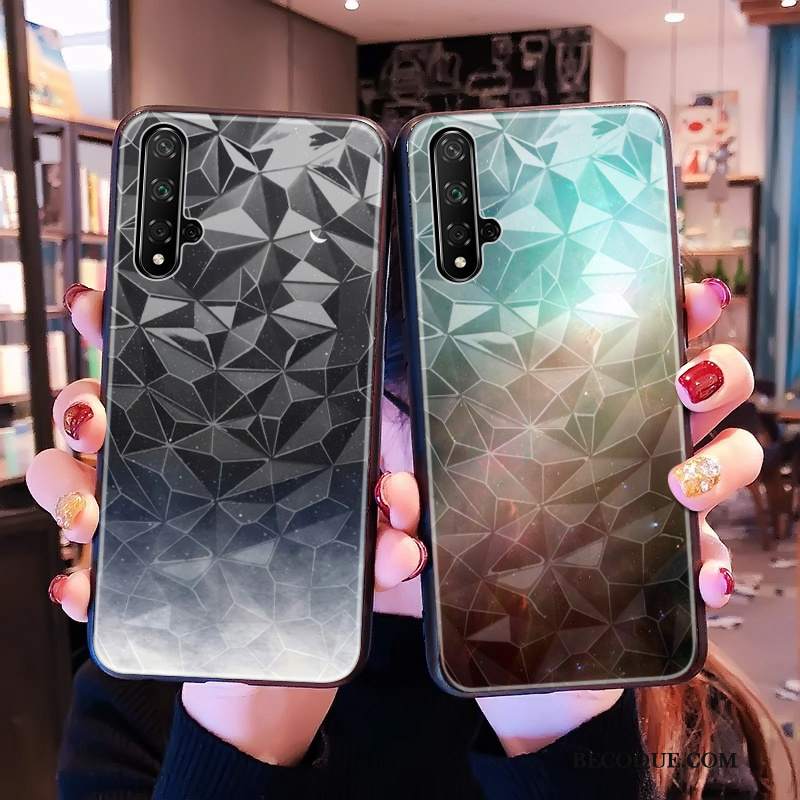 Futerał Huawei Nova 5t Kształt Diamentu Czarny, Etui Huawei Nova 5t Na Telefon Modna Marka