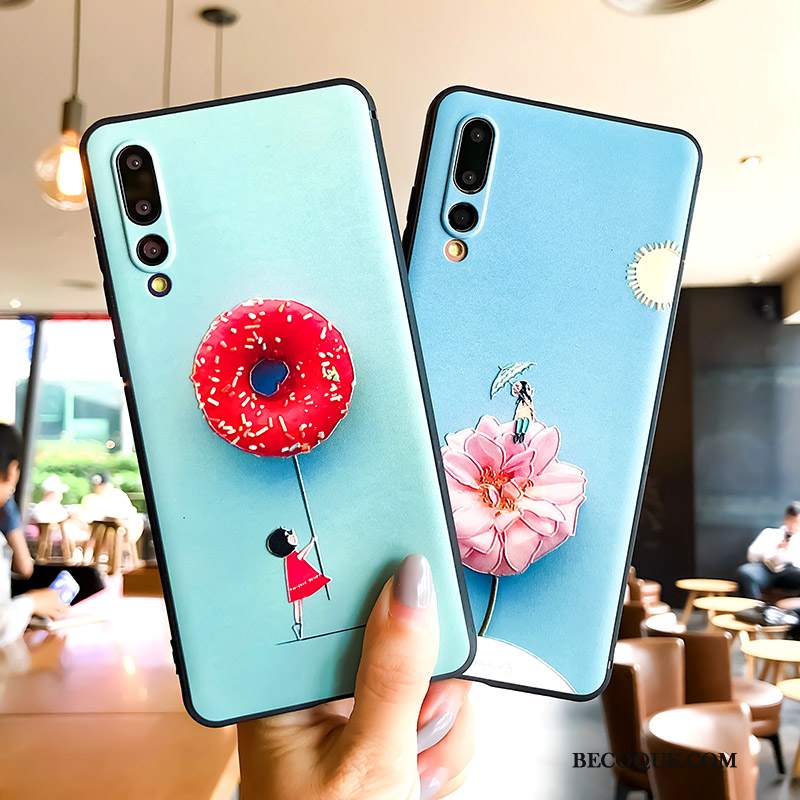 Futerał Huawei P20 Pro Silikonowe Ring Tendencja, Etui Huawei P20 Pro Kreatywne Na Telefon Mały