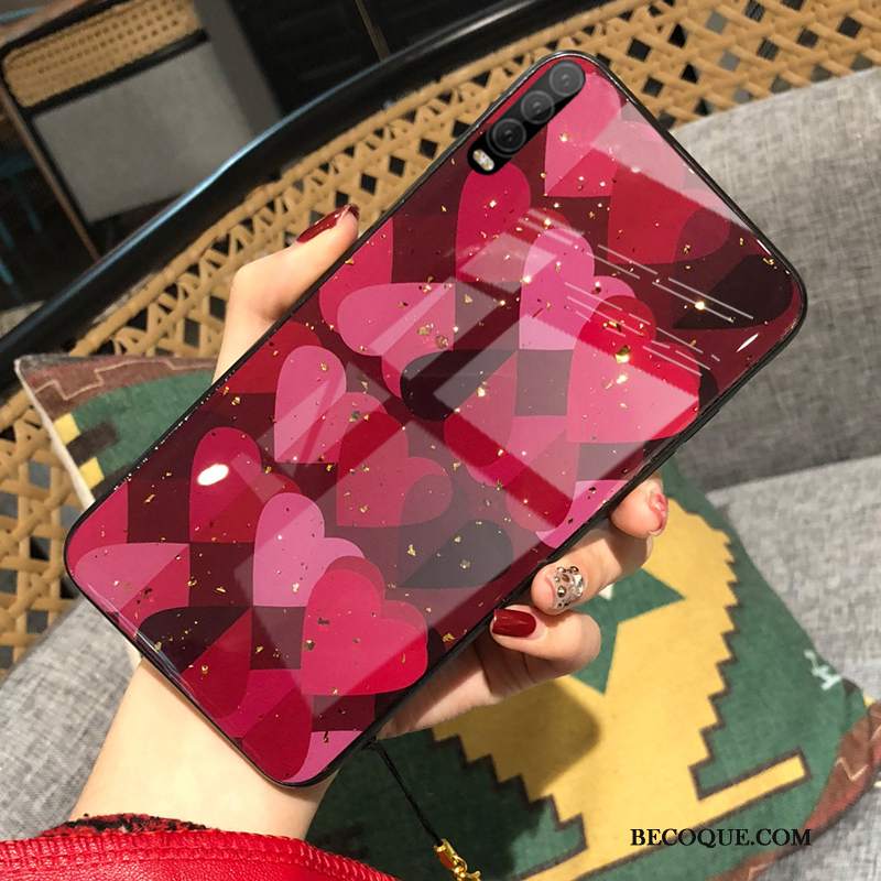 Futerał Huawei P30 Moda Anti-fall Tendencja, Etui Huawei P30 Kreatywne Na Telefon Czerwony