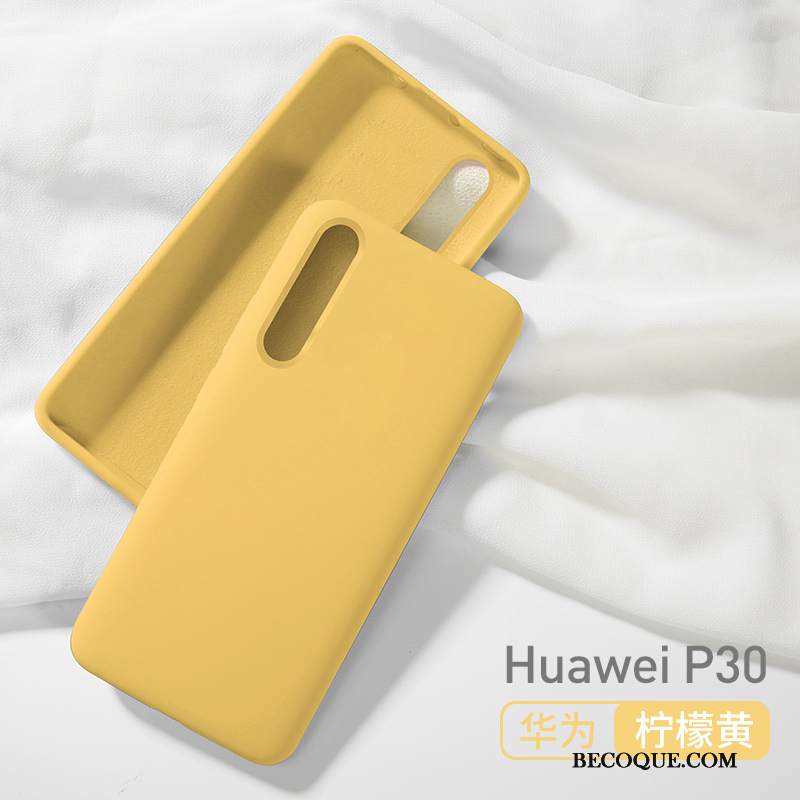 Futerał Huawei P30 Ochraniacz Żółty Modna Marka, Etui Huawei P30 Miękki Nubuku Wiatr