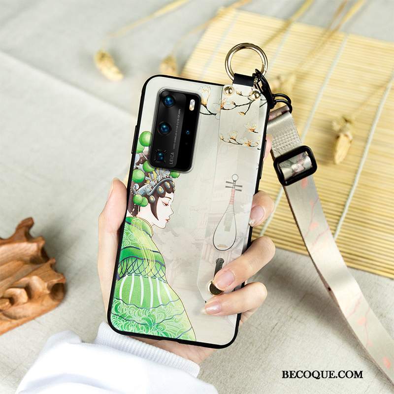 Futerał Huawei P40 Pro Vintage Nowy Opera Pekińska, Etui Huawei P40 Pro Silikonowe Dramat Anti-fall