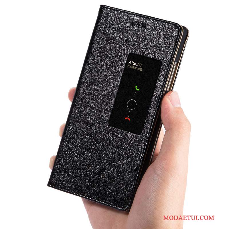 Futerał Huawei P8 Skóra Wysokina Telefon, Etui Huawei P8 Ochraniacz Cienka Czarny