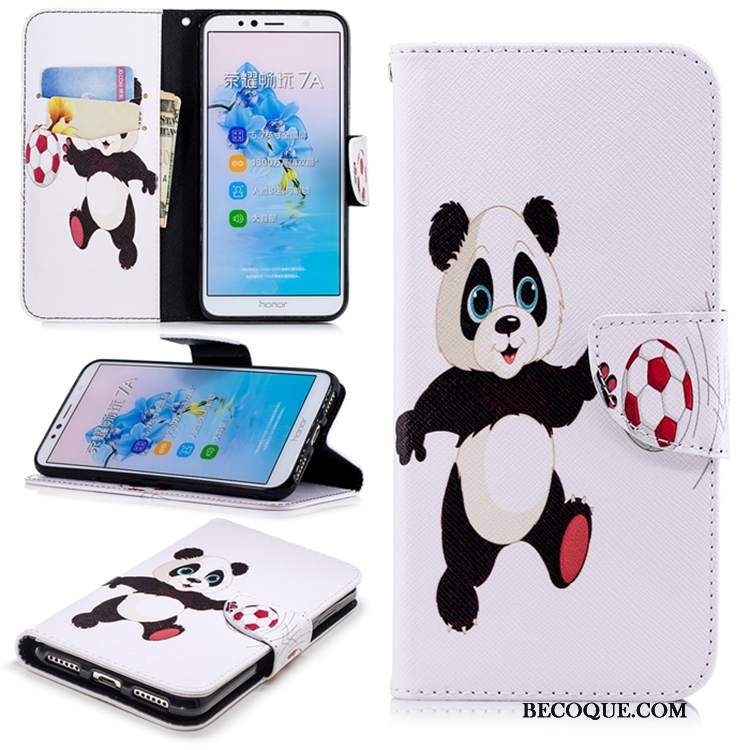 Futerał Huawei Y6 2018 Pokrowce Anti-fall Biały, Etui Huawei Y6 2018 Skóra