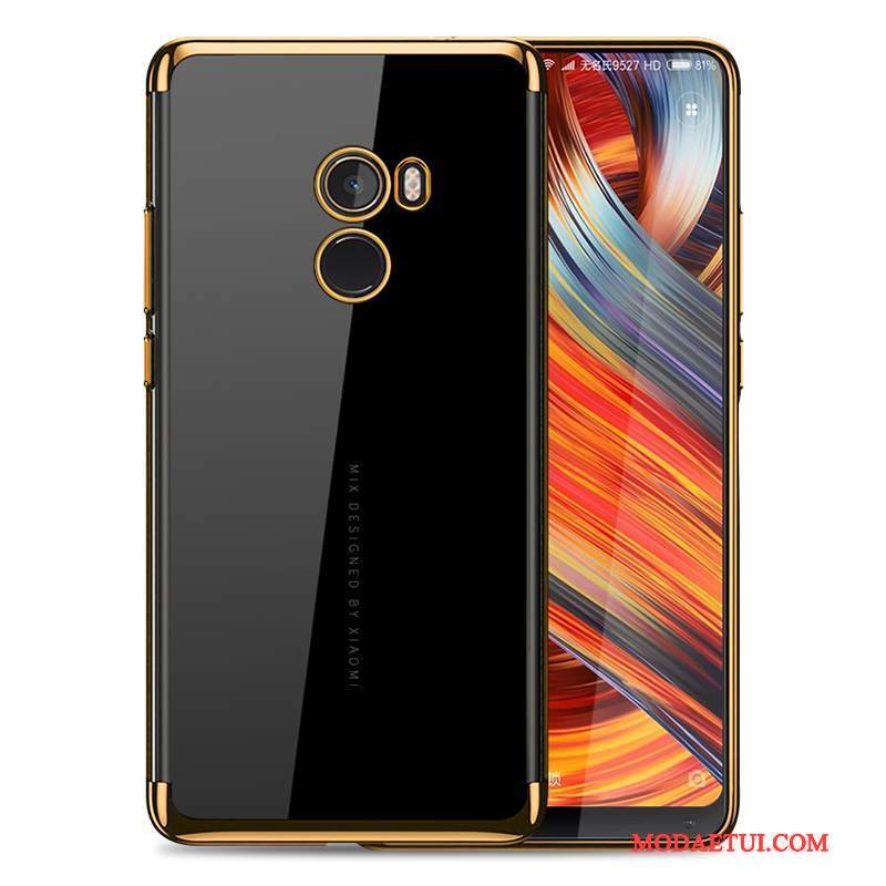 Futerał Mi Mix 2 Silikonowe Na Telefon Mały, Etui Mi Mix 2 Miękki Złoto Cienkie