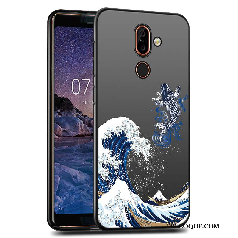 Futerał Nokia 7 Plus Ochraniacz Na Telefon Anti-fall, Etui Nokia 7 Plus Trudno Czarny