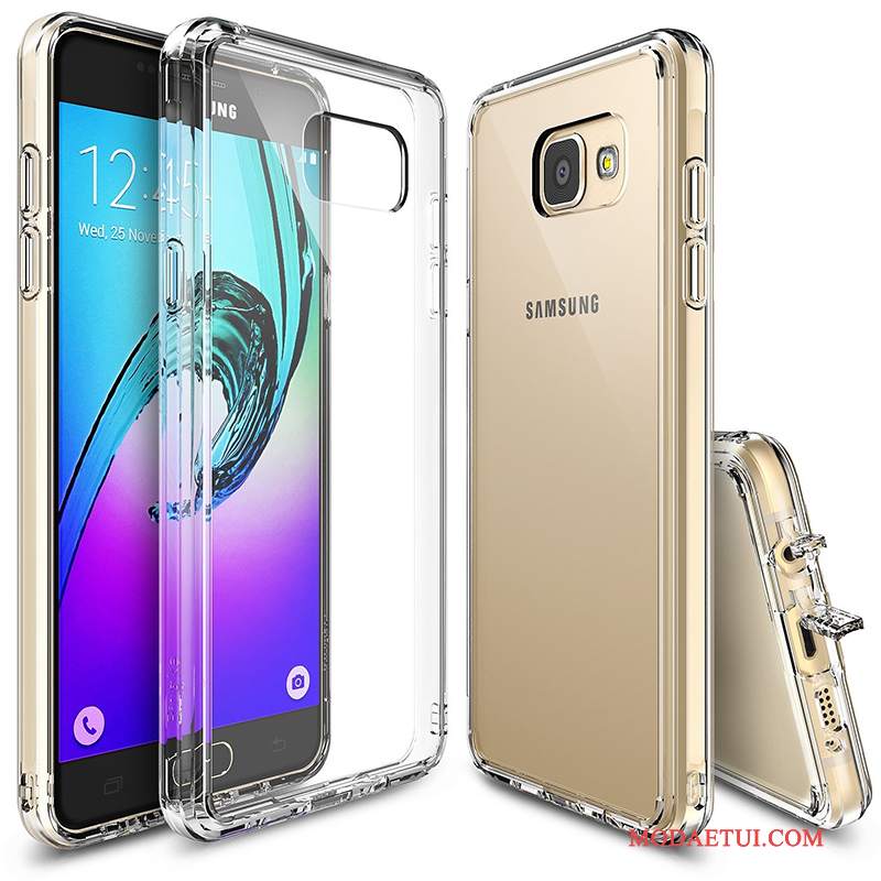 Futerał Samsung Galaxy A3 2017 Silikonowe Biały Anti-fall, Etui Samsung Galaxy A3 2017 Ochraniacz Na Telefon