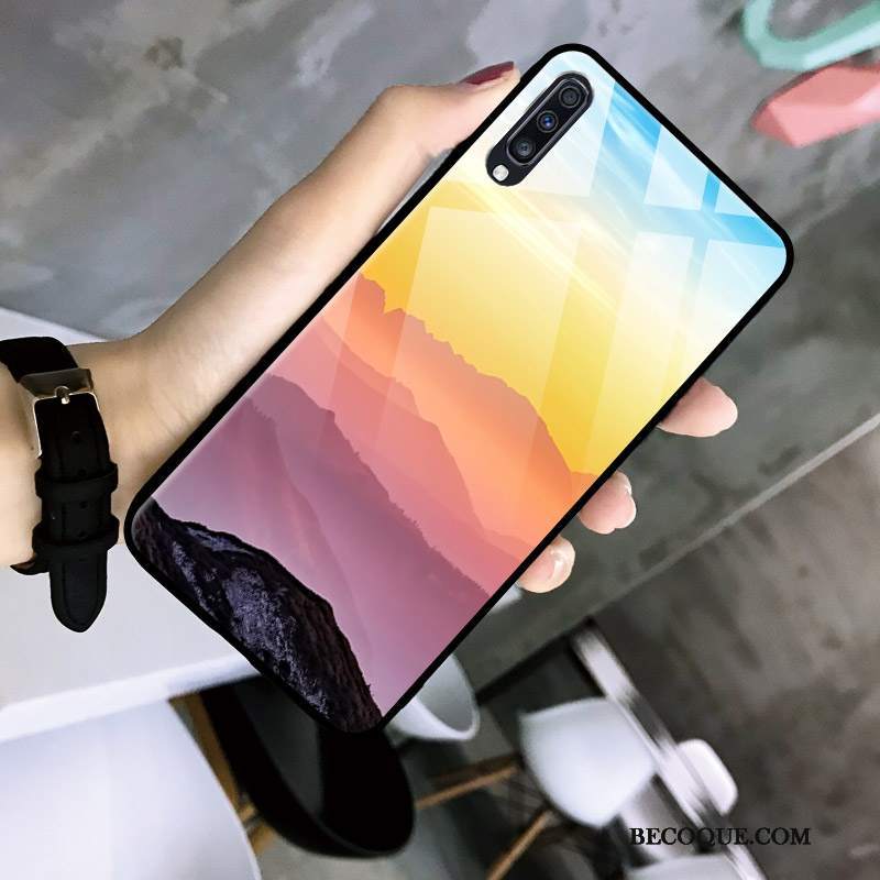 Futerał Samsung Galaxy A30s Kolor Gradient Proste, Etui Samsung Galaxy A30s Tendencja Gwiaździsty