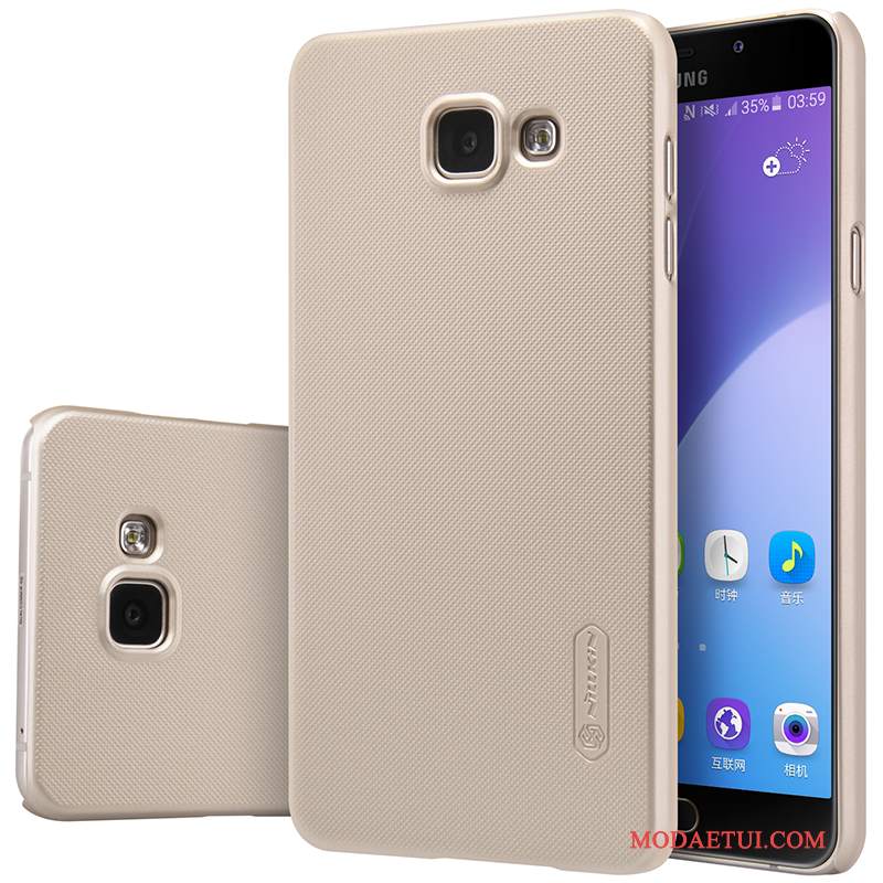 Futerał Samsung Galaxy A5 2016 Ochraniacz Tendencjana Telefon, Etui Samsung Galaxy A5 2016 Nubuku Złoto