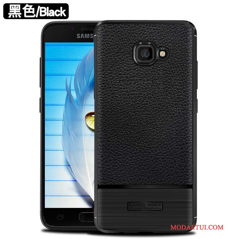 Futerał Samsung Galaxy A5 2017 Silikonowe Anti-fall Czarny, Etui Samsung Galaxy A5 2017 Miękki Na Telefon