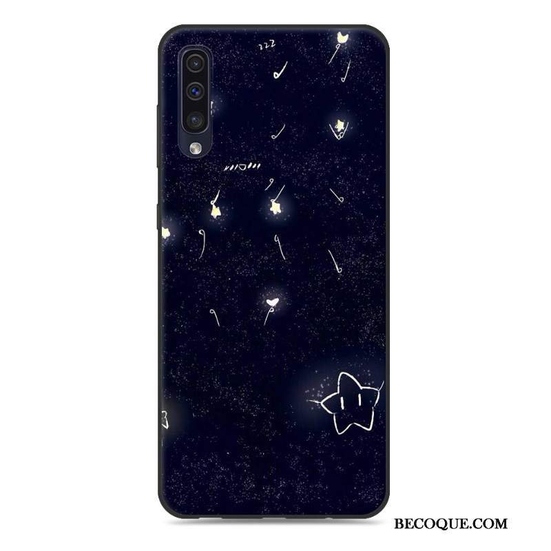 Futerał Samsung Galaxy A50 Kreskówka Anti-fall Czarny, Etui Samsung Galaxy A50 Ochraniacz Modna Marka Osobowość