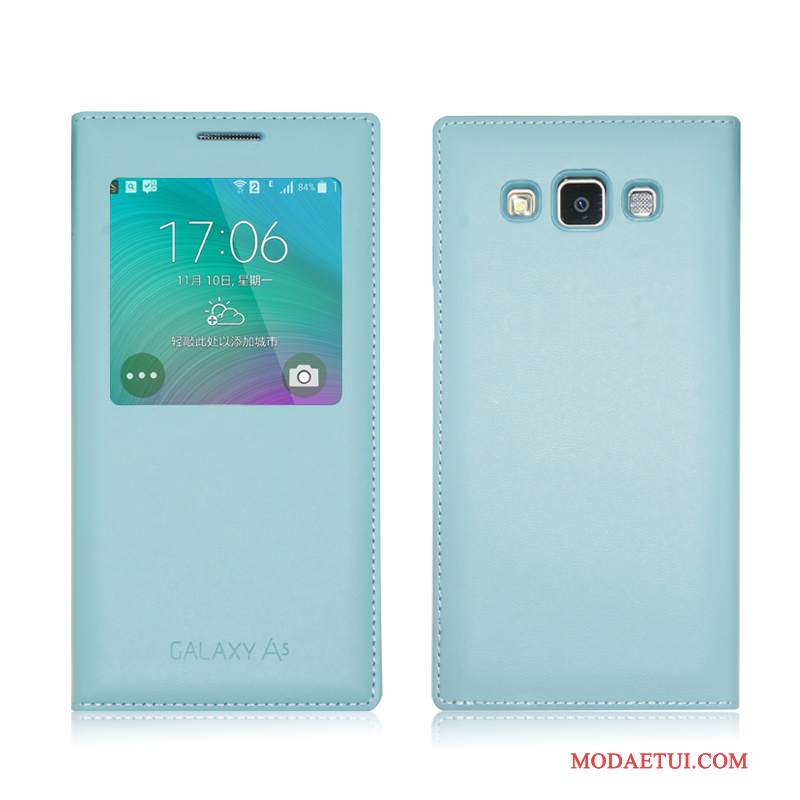 Futerał Samsung Galaxy A7 2015 Ochraniacz Niebieski, Etui Samsung Galaxy A7 2015 Skóra