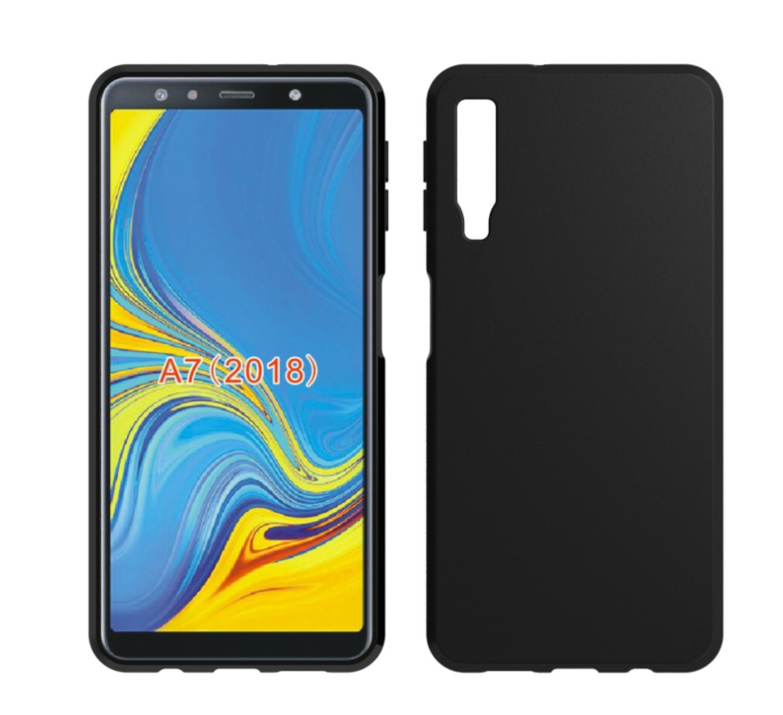 Futerał Samsung Galaxy A7 2018 Na Telefon Czarny, Etui Samsung Galaxy A7 2018