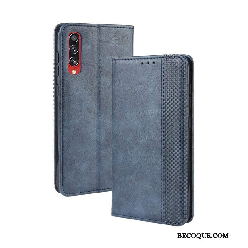 Futerał Samsung Galaxy A70s Portfel Magnes Zamknięty Niebieski, Etui Samsung Galaxy A70s Pokrowce